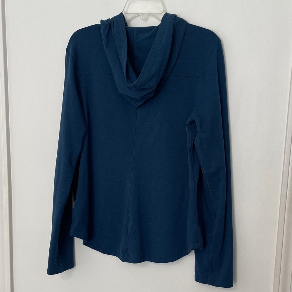Marmot Blue Rory Hooded Sweatshirt Henley size XL - Picture 10 of 11